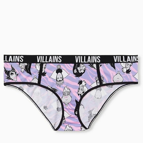 torrid Other - DISNEY VILLAINS PURPLE & PINK ZEBRA COTTON HIPSTER